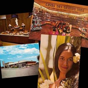 Cartoline di viaggio vintage - Set di 3