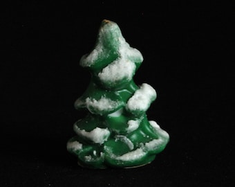 Wayside Small Green Christmas Tree Candle - Novelty Holiday Candle Decoration - Christmas Decor - Winter - Figural Wax Candle - Xmas