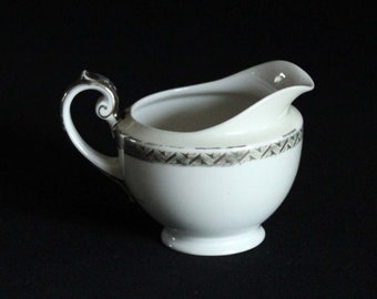 Vintage TK Thun Creamer met geometrische decoratie-TK Thun Bohemen Tsjecho-Slowakije-crème werper-thee service-Vintage keuken