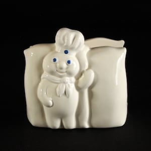 Pillsbury Doughboy Serviettenhalter - Vintage Küchen Decor c. 1988 - Poppin 'Fresh - Benjamin und Medwin Collection - Werbesammlerstück