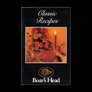 Recetas clásicas de cabeza de jabalí - Folleto de recetas vintage c. 1994 - Preparación de alimentos - Carnes de marca cabeza de jabalí - Frank Brunckhorst