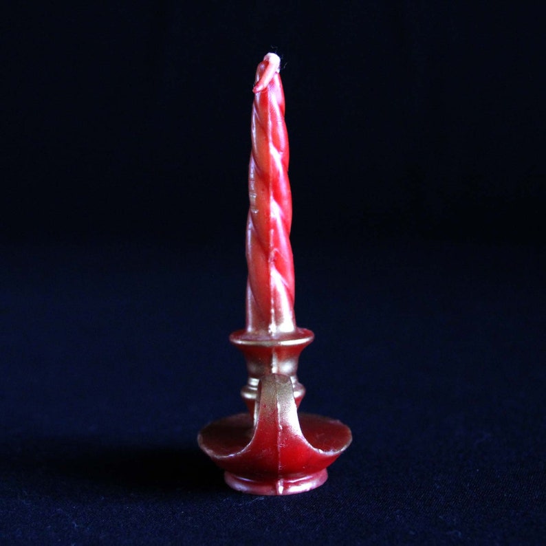 Gurley Red Candlestick Candle Novelty Holiday Candle Etsy