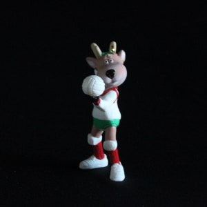 Hallmark Reindeer Champs Cupid Ornament c. 1991 - Holiday Decorations - Christmas - Hallmark Keepsake Ornament - Reindeer Volleyball Player