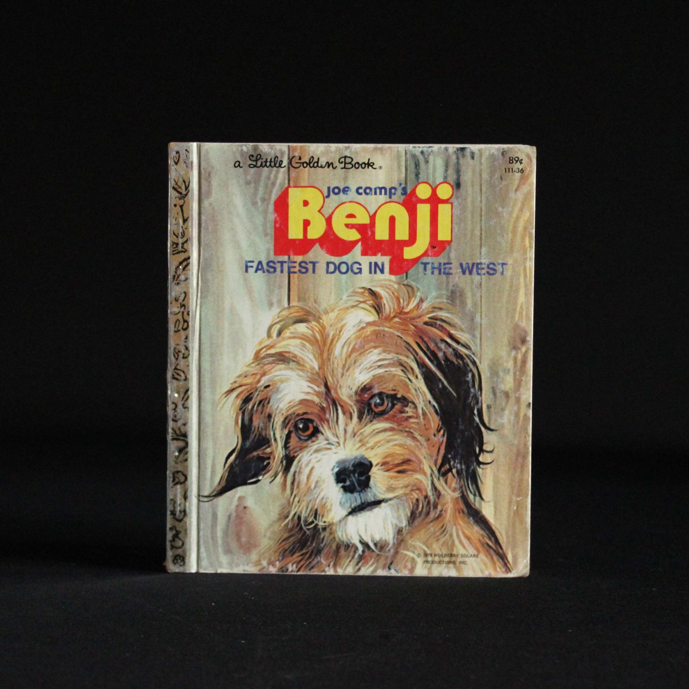Benji: Fastest Dog in the West by Gina Ingoglia - Vintage Children's Book c. 1978 - A Little Golden Book - Golden Press - Western Publishing