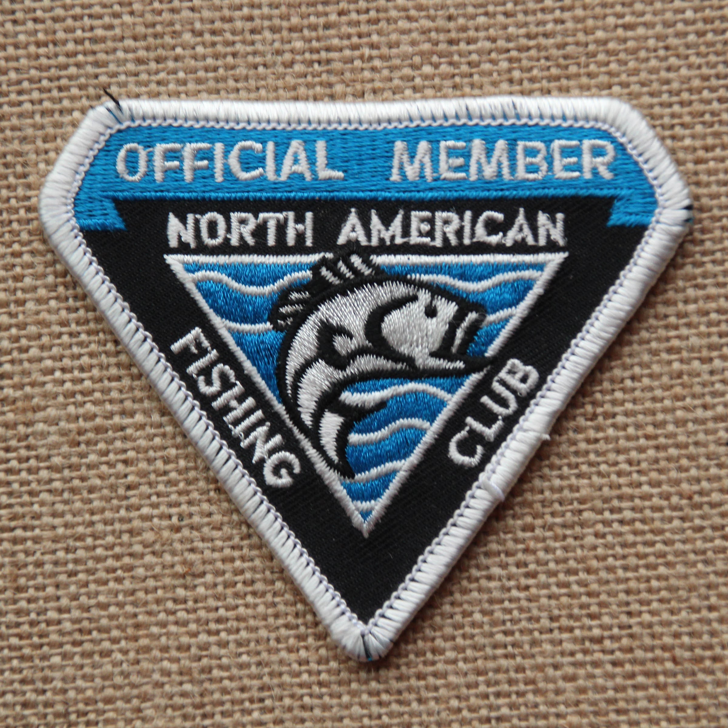 North American Fishing Club Official Member Patch Badge Sew on Patch  Fisherman Angler Patch Bass Fishing 