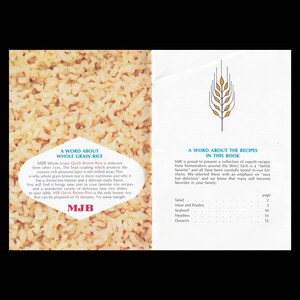 Rice 'n Easy Quick Brown Rice Recipes Vintage Recipe Book MJB Whole