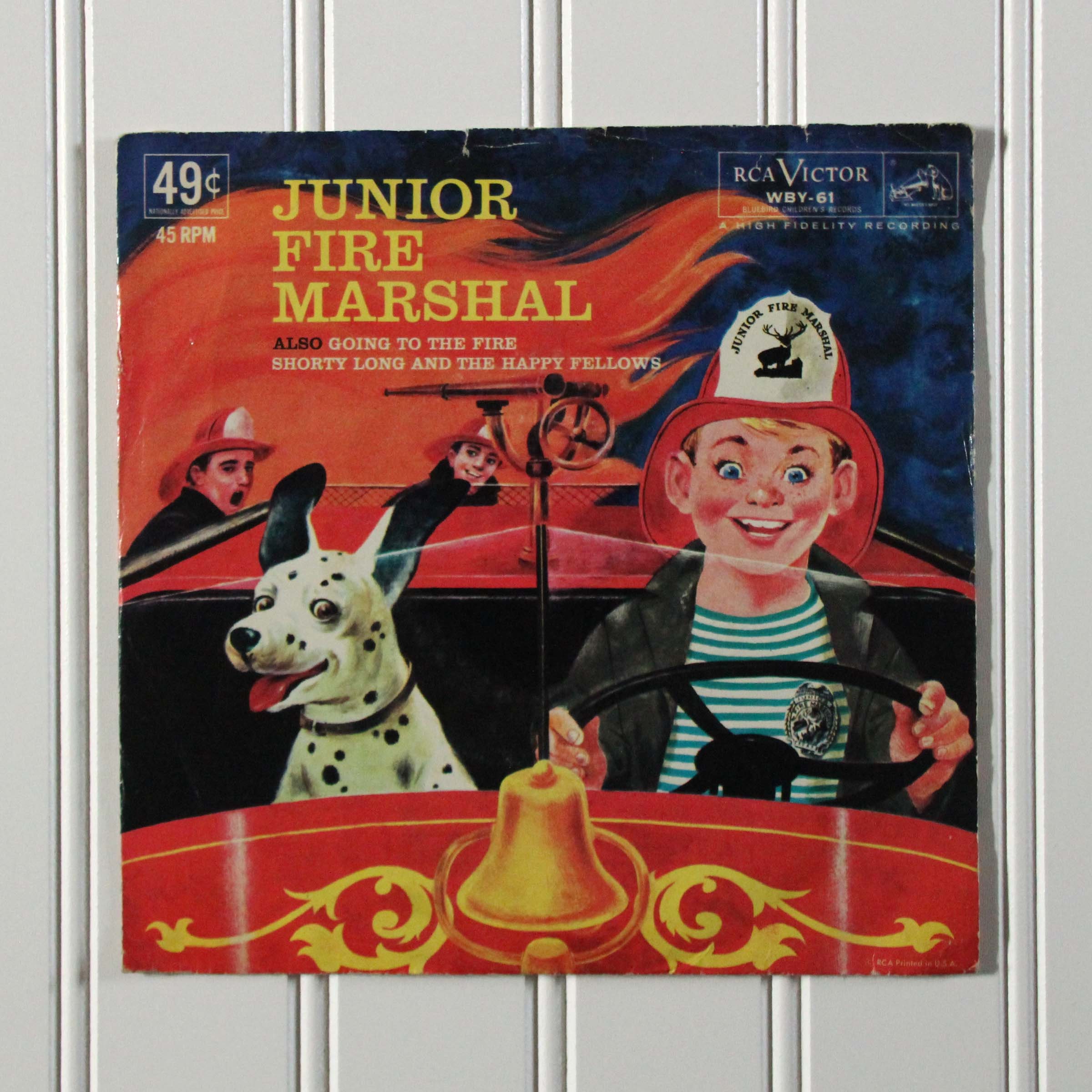 Jayme marques LP レコード RCA Junior Fire Marshal - RCA Victor WBY-61 Bluebird Children's