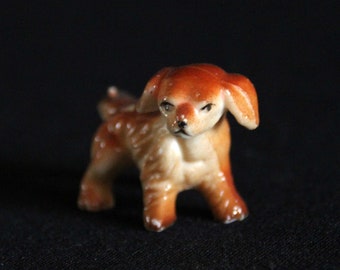 Vintage Puppy Figur oder Spielzeug - Hund - Tier - Miniatur - Kunststoff Figur - Made in Hong Kong - Tiny Dog Statue