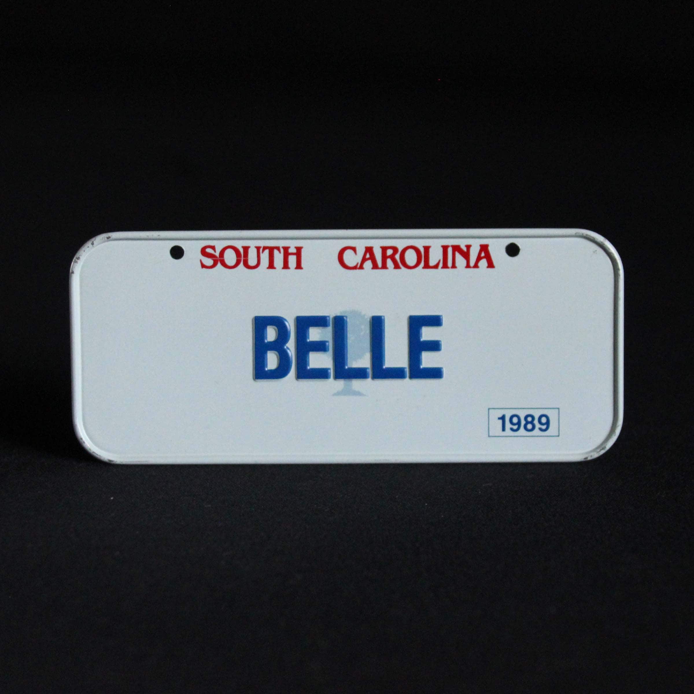 Vintage Mini License Plate 1989 South Carolina - Post Wheaties