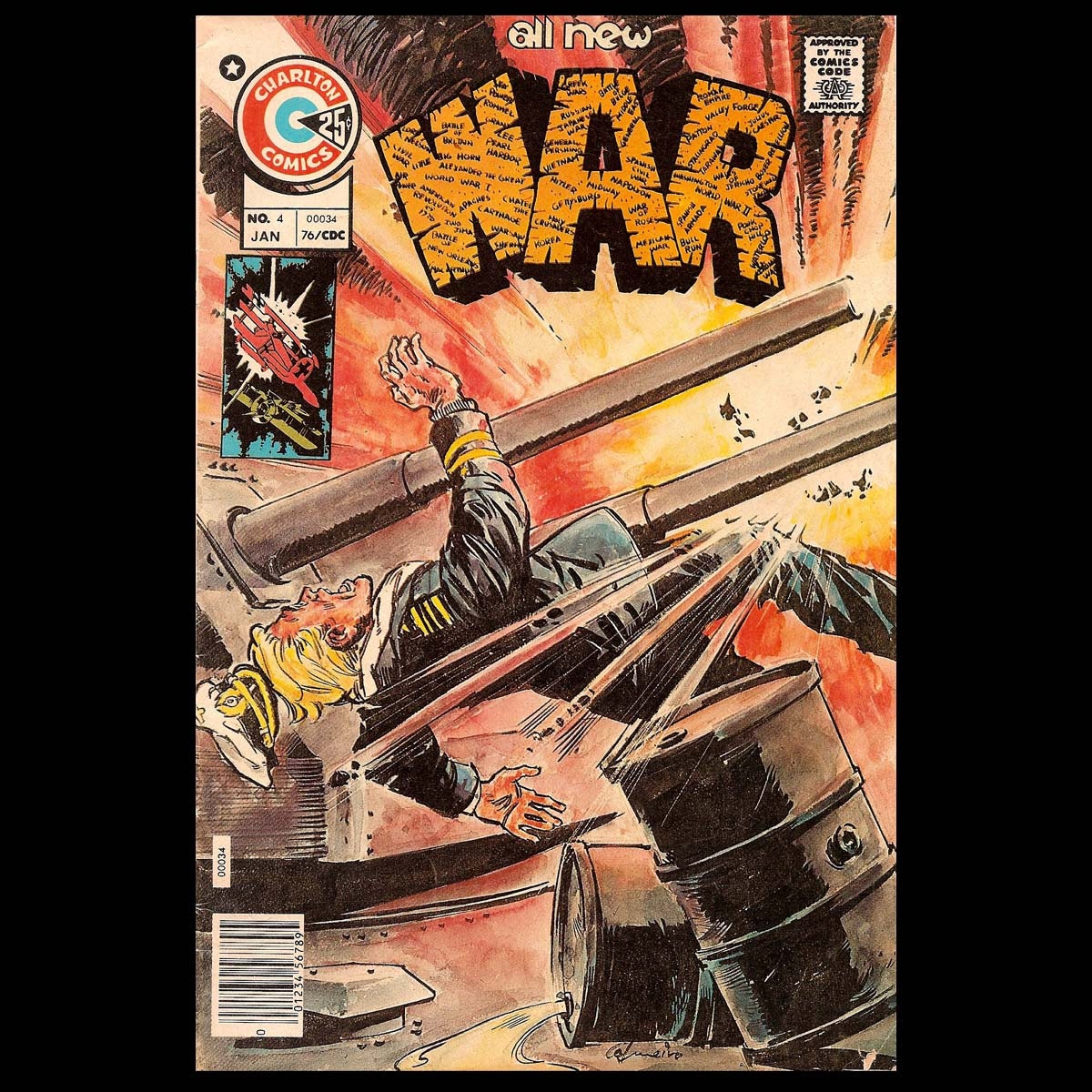 War Vol. 2 No. 4 Charlton Comic Book C. January 1976 - Etsy
