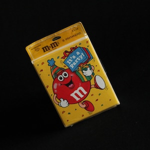 Vintage M&Ms Party Invitations di Hallmark Cards Inc - "È una festa!" - Set di 8 - M e M's Candy - Mars Inc. 1988 - Invito festa di compleanno