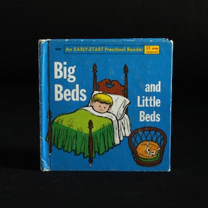 Big Beds and Little Beds by Dorothy Z Seymour - Vintage Children&#39;s Book c. 1965 - Wonder Books - Illustrated by George Wiggins - Early Start