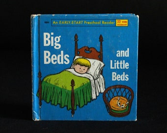 Grote bedden en kleine bedden door Dorothy Z Seymour - Vintage kinderboek c. 1965 - Wonder Books - Geïllustreerd door George Wiggins - Early Start