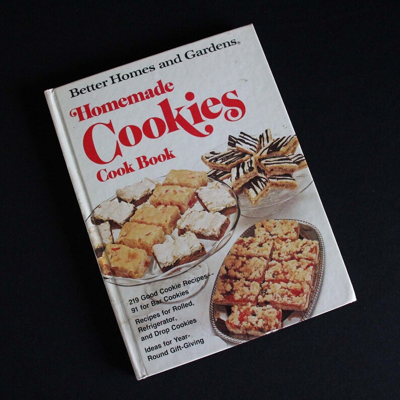 Better Homes And Gardens Homemade Cookies Cookbook Vintage Recipe Book C 1982 Meredith Press Retro Cookbook Baking Vintage Kitchen - 