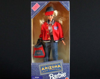 Arizona Jeans Barbie - Vintage Mattel Fashion Doll c. 1995 NRFB - Arizona Clothing Company - Mint in Box - Model 15441 - Vintage Toy Doll