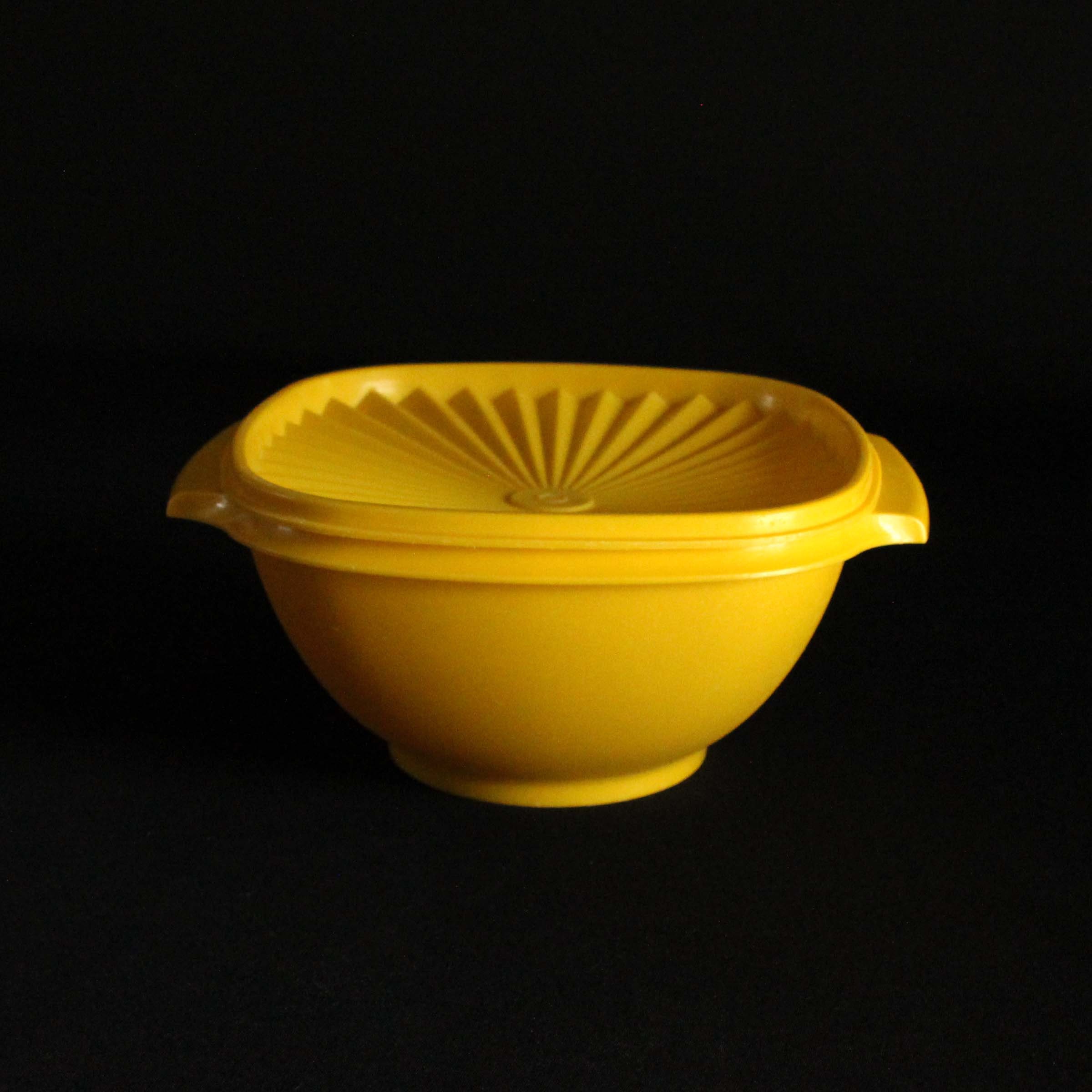Vintage Set of 2 Orange and Yellow Tupperware Bowls 234 & 235 With