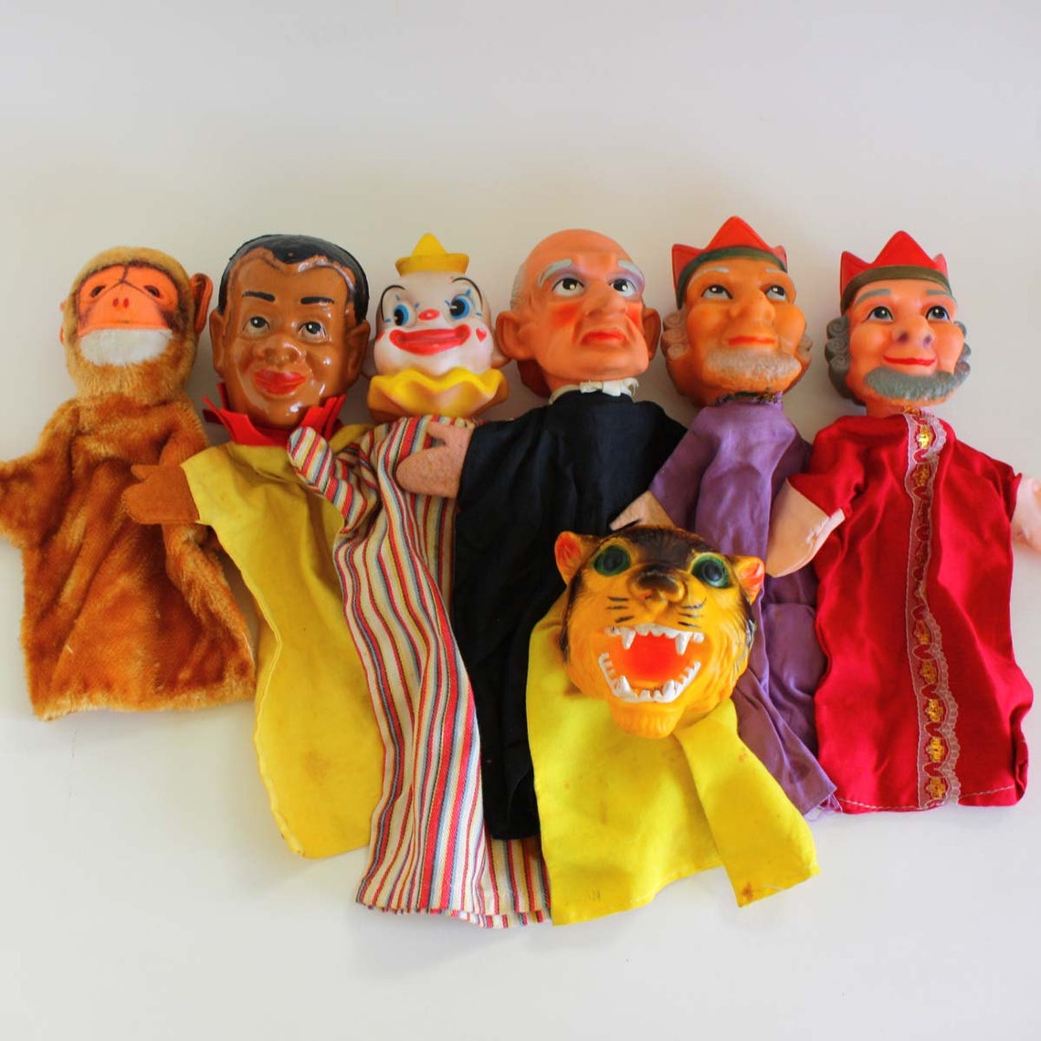 Vintage Hand Puppet Set for Children Story Time Nursery Etsy