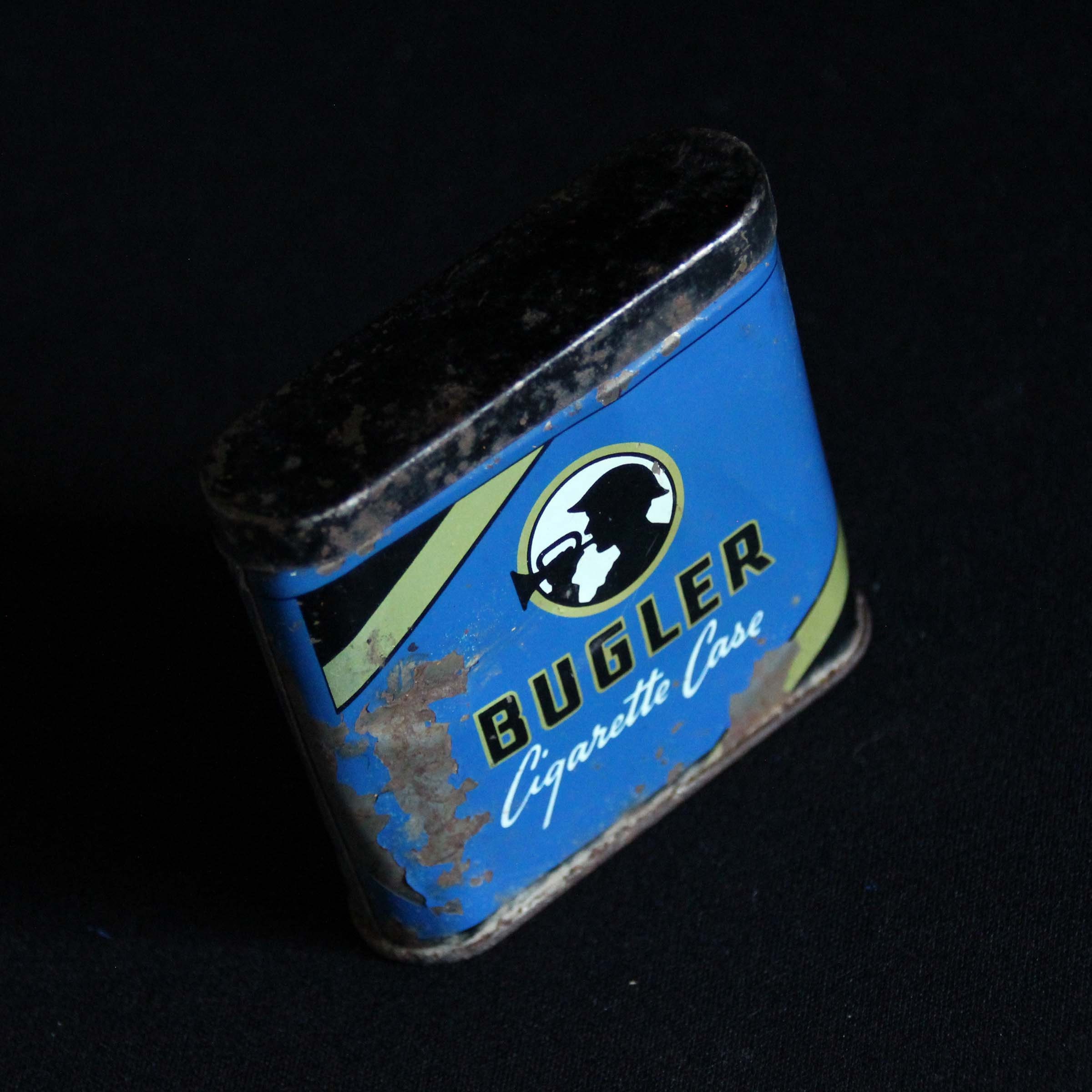 bugler cigarette case tin Vintage Bugler Cigarette Case Pocket Tobacco Tin - Brown and Williamson  Tobacco Corp. - Lidded Box - Storage Container - Tobacciana