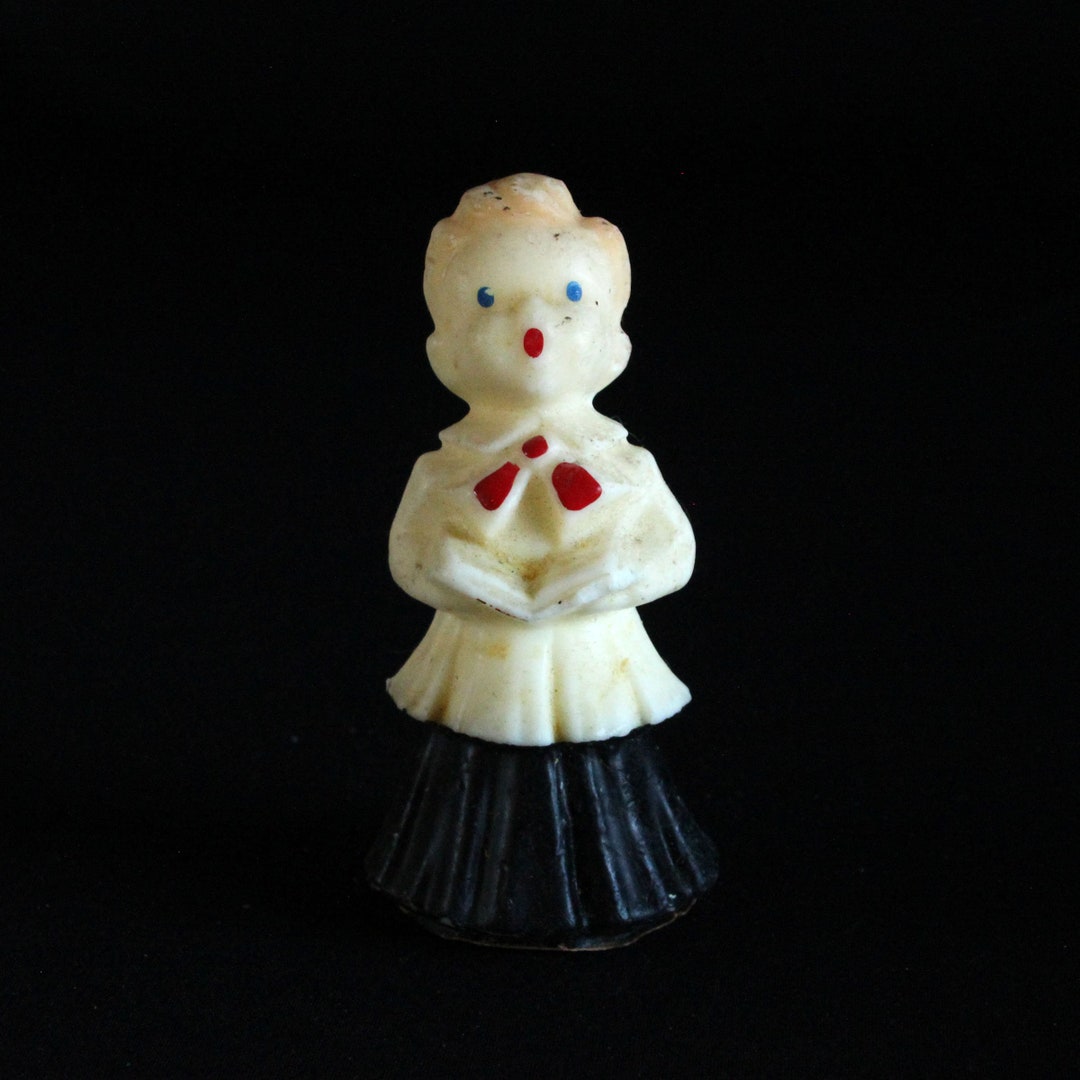 Gurley Large Boy Choir Singer Candle in Black Chorister Novelty Holiday