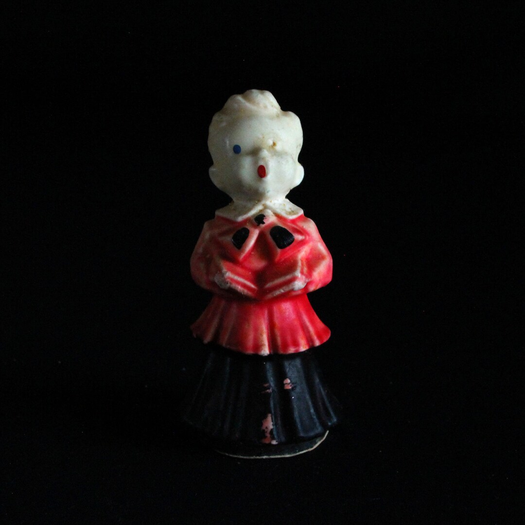 Vintage Peelaway Wax Coated Chocolate Choir Boy by W&F Mfg Co