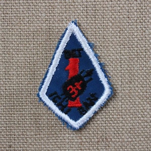 USAF Detachment 1 3+ Ichi Ban Sew On Patch - Lockheed SR-71 Blackbird - 9th Strategic Reconnaissance Wing - Beale AFB - Aviation Badge