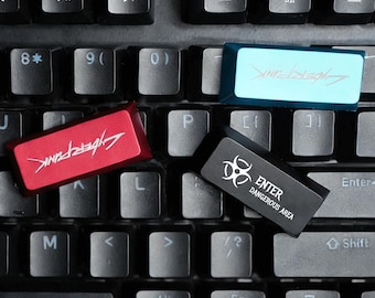 Personalised Colorful Metal Enter Keycap - Custom Aluminum Alloy Artisan Keycap for Cherry MX Mechanical Keyboard