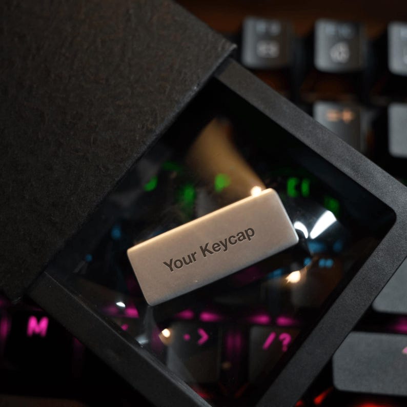 Deep Engraved Metal Enter Keycap - Zinc Alloy Artisan Keycap for Cherry MX Mechanical Keyboard