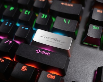 Custom Engraved Metal Enter Keycap - Aluminum Alloy Artisan Keycap for Cherry MX Mechanical Keyboard