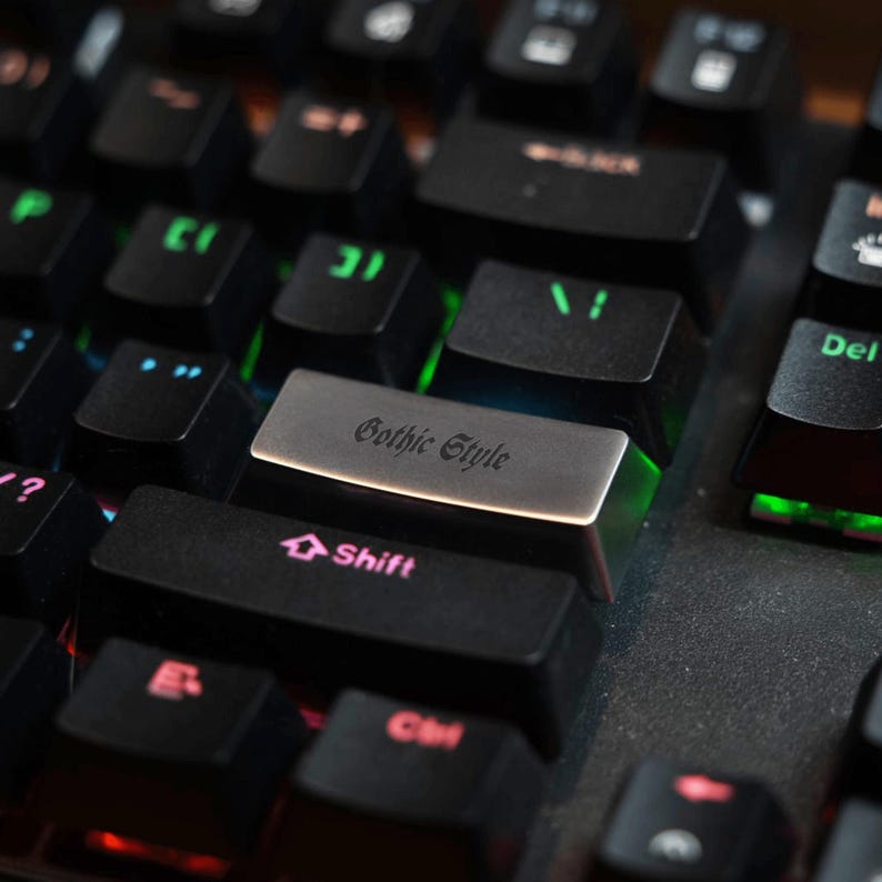 Deep Engraved Metal Enter Keycap - Zinc Alloy Artisan Keycap for Cherry MX Mechanical Keyboard