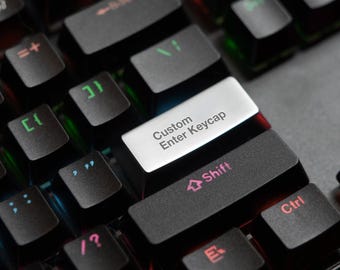 Deep Engraved Metal Enter Keycap - Zinc Alloy Artisan Keycap for Cherry MX Mechanical Keyboard