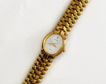 Vintage Elgin vergoldete Armbanduhr