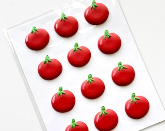 Royal Icing Tomato Transfers, Cookie, Cake and Cupcake Decorating Supplies