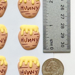 Royal Icing Hunny Pot Transfers, Winnie the Pooh Cookie Cupcake Decorating Supplies image 3