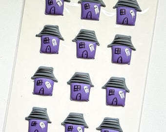 Royal Icing Haunted House Transfers, Cookie, Cake and Cupcake Decorating Supplies. Halloween sprinkles