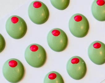 Royal Icing Olive Transfers, Cookie, Cake and Cupcake Decorating Supplies