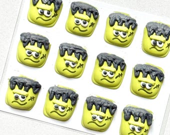 Royal Icing Frankenstein Transfers, Cookie, Cake and Cupcake Decorating Supplies. Halloween sprinkles