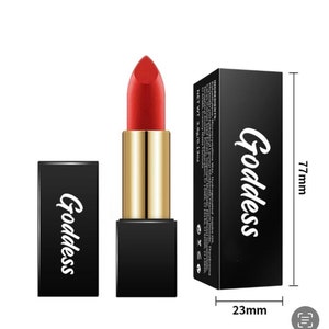 Red lipstick, vegan & cruelty free lipstick, long lasting matte lipstick, high pigment, waterproof