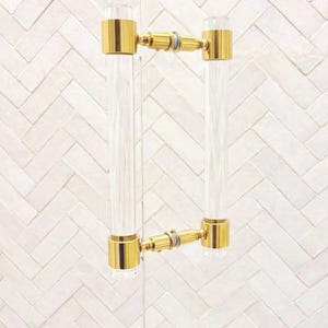 Lucite Door Handels by AAInterior