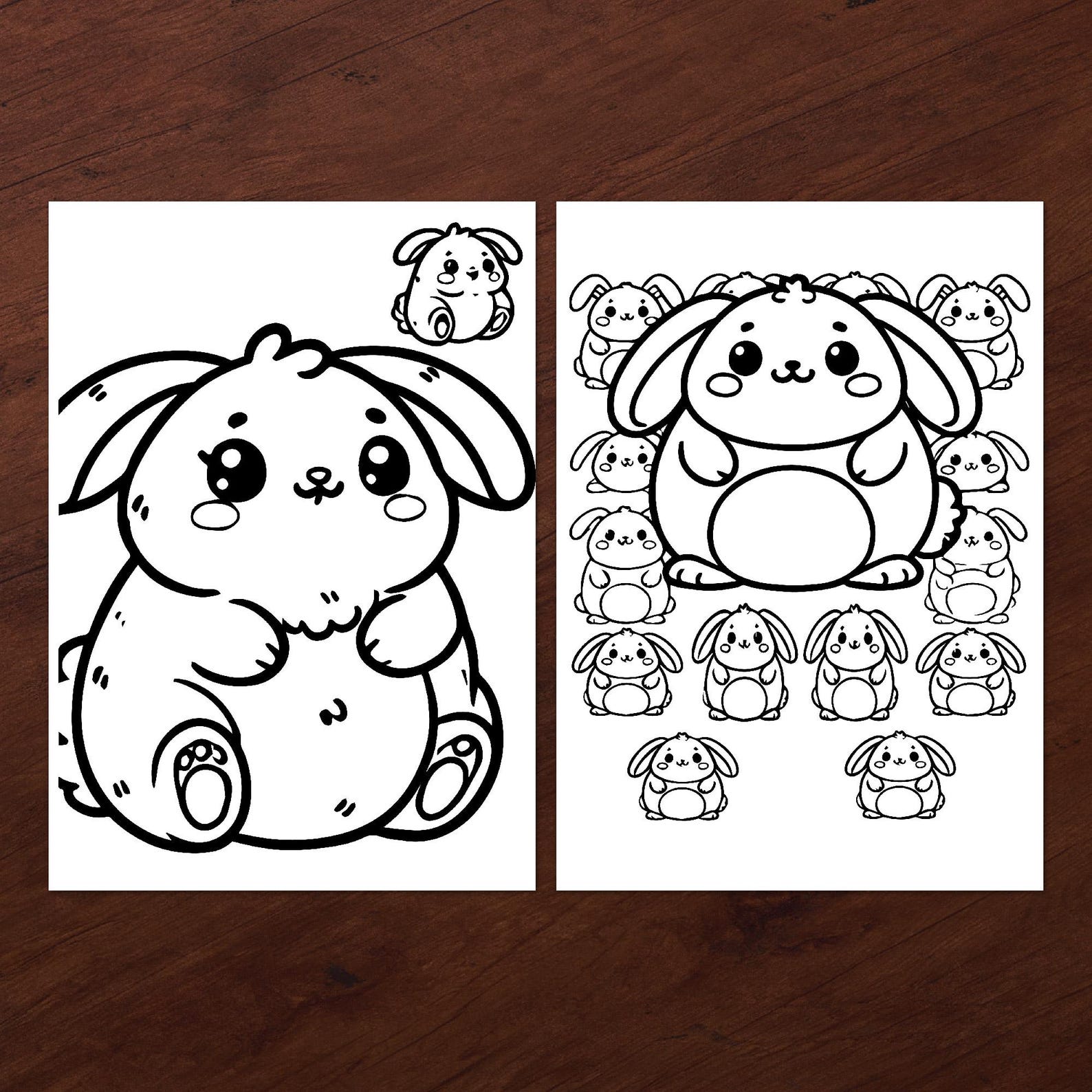 Coloring Rabbit Voting Cute Bunny Coloring Pages, Kids Rabbit Coloring Sheets, Printable ...