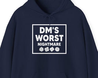 DM's Worst Nightmare Hoodie: Unisex Dungeons and Dragons RPG Sweatshirt