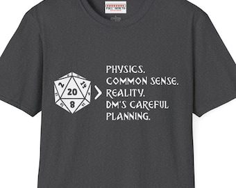 Natural 20 Dungeons and Dragons T-Shirt: RPG Gamer Humor