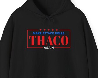 THAC0 Hoodie: Unisex Dungeons and Dragons RPG Heavy Blend Sweatshirt