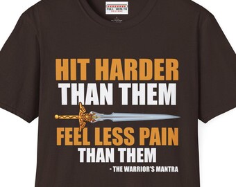 Warrior Mantra - Dungeons and Dragons RPG DnD Humor Softstyle T-Shirt for Men and Women