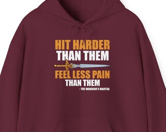 Warrior's Mantra Hoodie: Dungeons and Dragons RPG Humor - Unisex Heavy Blend