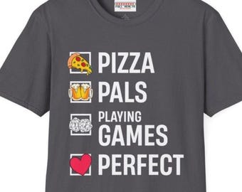 Pizza Pals Dungeons and Dragons T-Shirt: RPG Gaming Humor