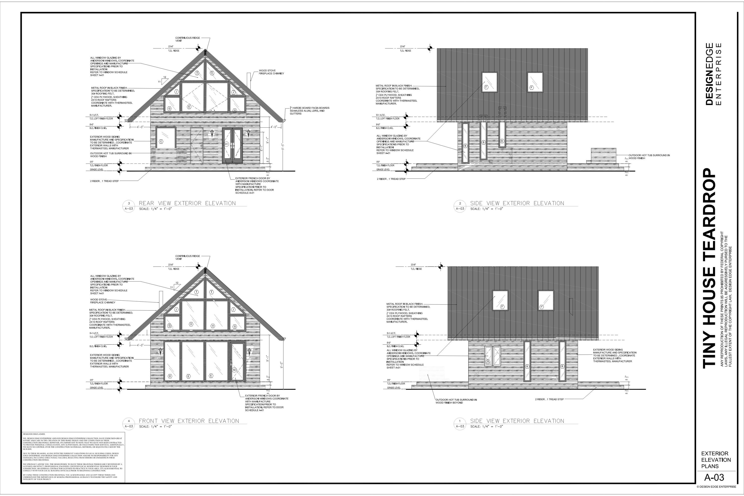 Mini Plan Tiny House, Modern Tiny House Plans, Tiny Home , Modern Tiny Home ...
