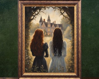 The Owen Sisters from Practical Magic, Vintage Poster, Art Poster Print, Cottagecore, Witchy Print, Dark Academia, Witch Art, Halloween Art
