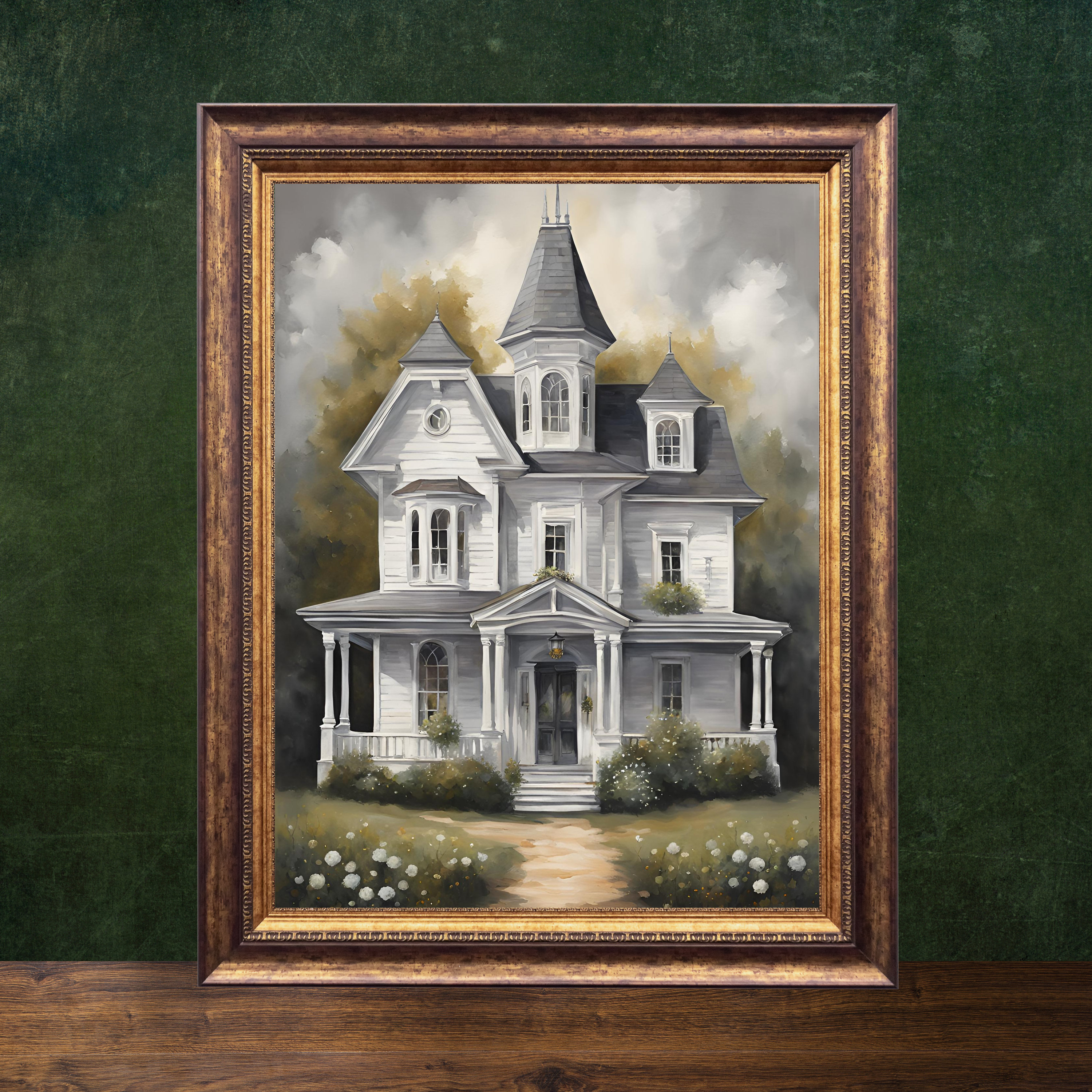 Practical Magic House, Vintage Poster, Art Poster Print, Cottagecore, Witchy Print, Dark Academia, Witch Art, Halloween Art