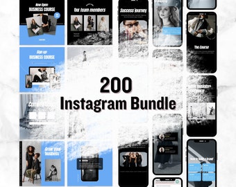 200 modelli di post aziendali su Instagram, marketing sui social media (download digitale)