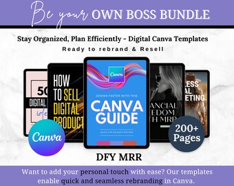 Faceless Marketing Guide, Seo Ebook Bundle, Canva Templates (Digitaler Download)